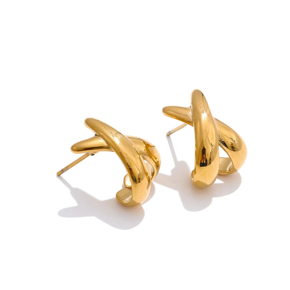 LENNY earrings in gold – Velaroco