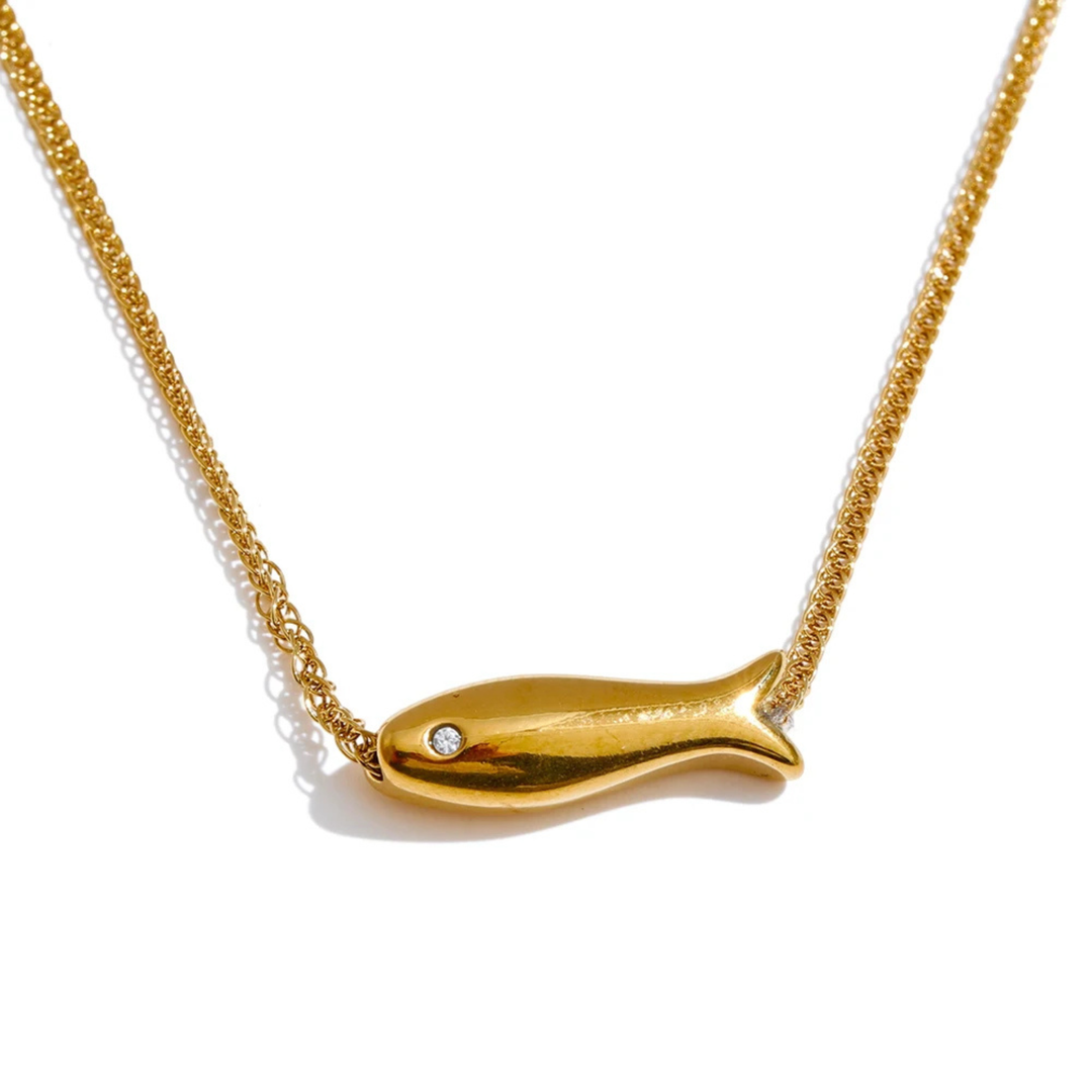 MARINA necklace in gold – Velaroco