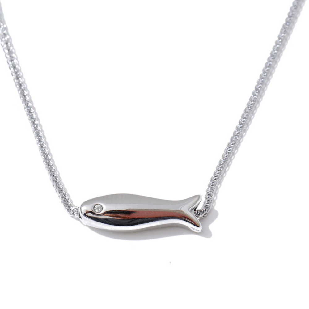 MARINA necklace in silver – Velaroco