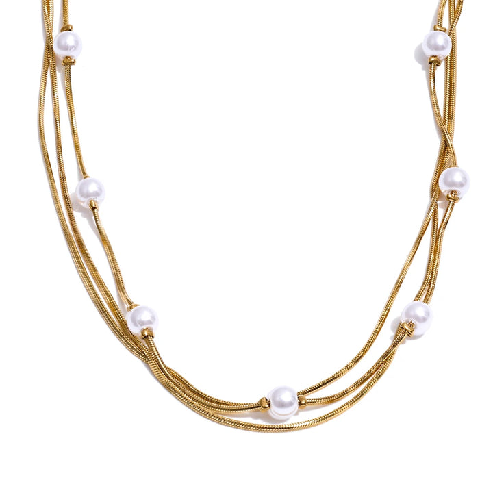NOELLE necklace in gold – Velaroco