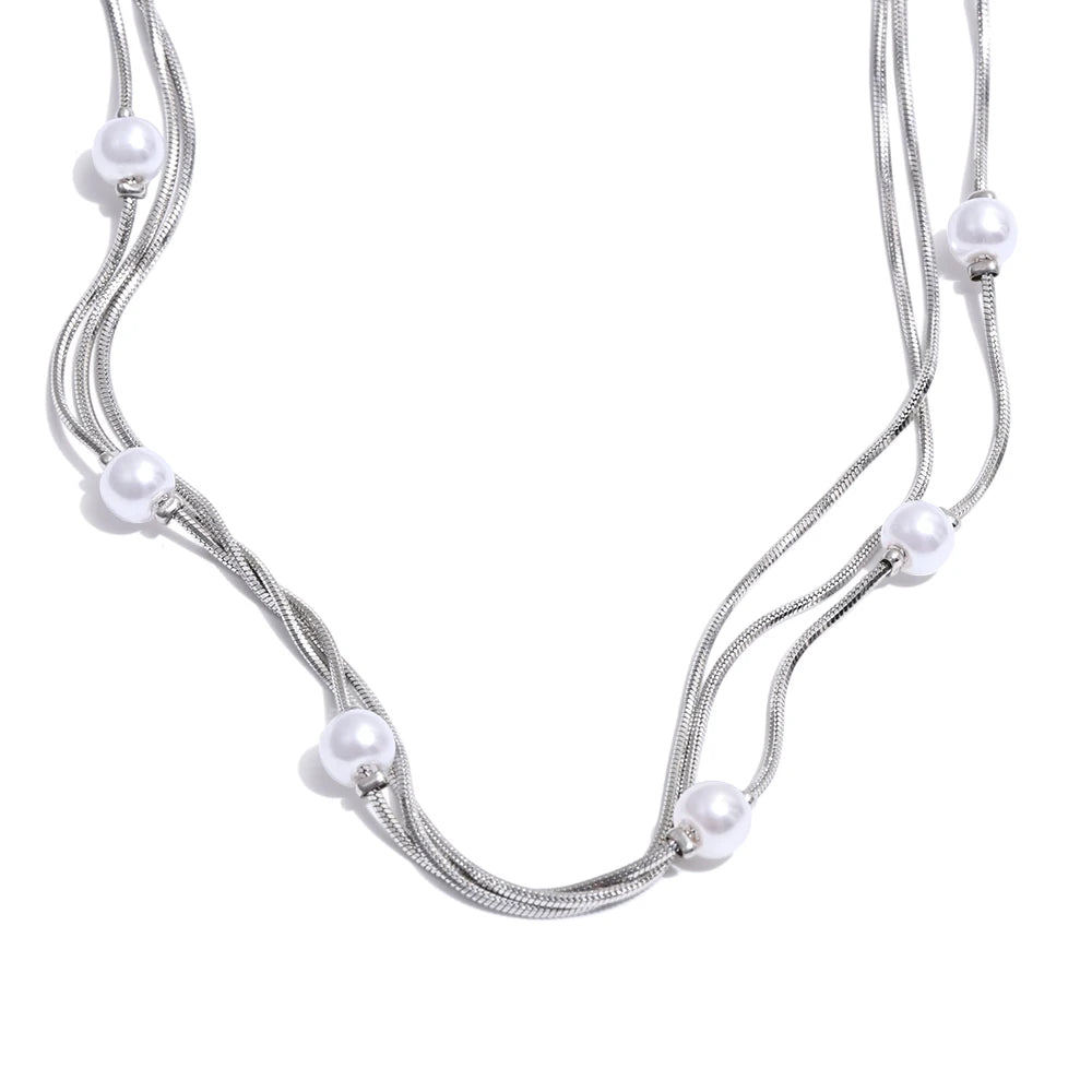 NOELLE necklace in silver – Velaroco