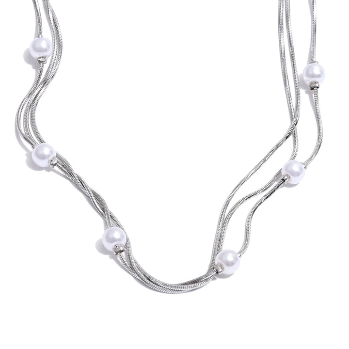 NOELLE necklace in silver – Velaroco