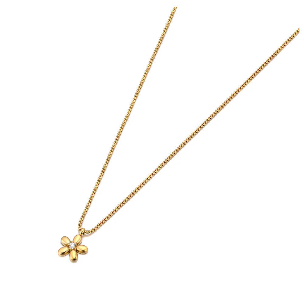 POPPY necklace in gold – Velaroco