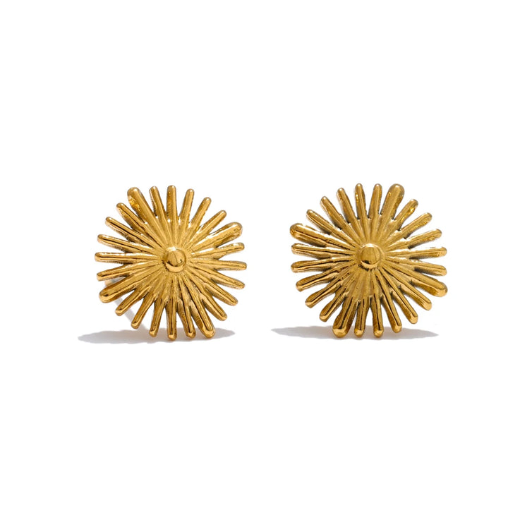 SUN earrings in gold – Velaroco