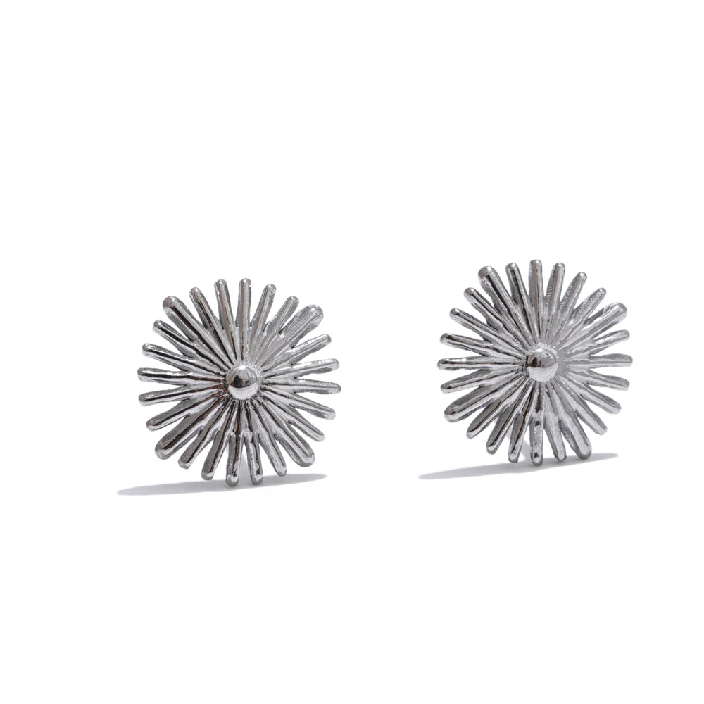 SUN earrings in silver – Velaroco